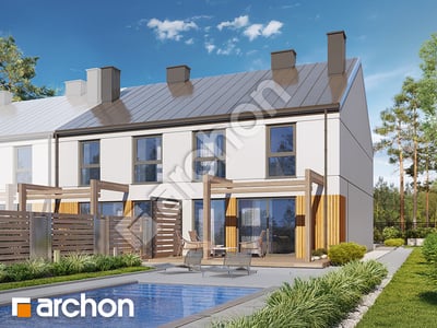 Проект дома ARCHON+ Дом под гинко 12 (ГР2БА) вер.2 Вид 2