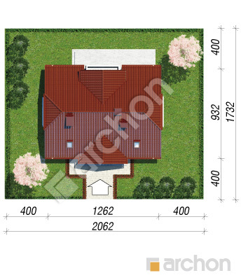 Проєкт будинку ARCHON+ Будинок в гладіолусах 2 вер.2 Ситуація