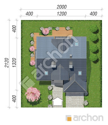 Проект дома ARCHON+ Дом в кортландах (Г) Ситуація