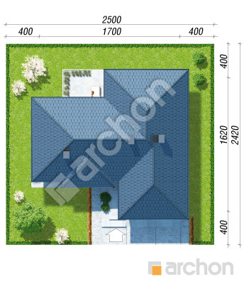 Проект дома ARCHON+ Дом в навлоциях (Г2) Ситуація