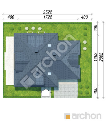 Проєкт будинку ARCHON+ Будинок в чорнушці (Г2ПА) Ситуація