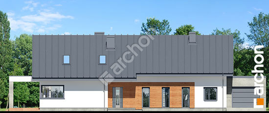 Передний фасад Дом в пеперомиях 3