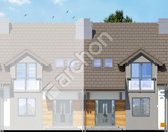 Передний фасад Дом в дельфиниуме вер.2