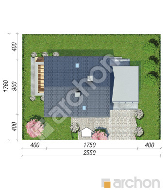 Проект дома ARCHON+ Дом в изопируме 7 (Г2) Ситуація