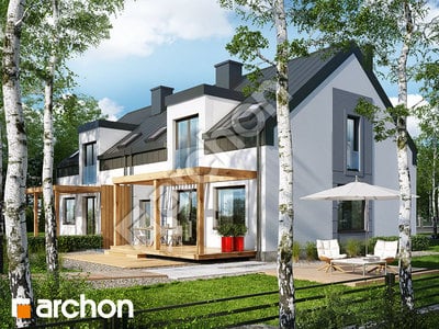Проект будинку ARCHON+ Будинок в цикламенах 5 Вид 2