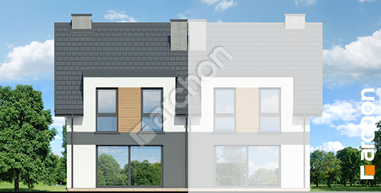 Дворовой фасад Дом в ривиях 8 (ГБ)