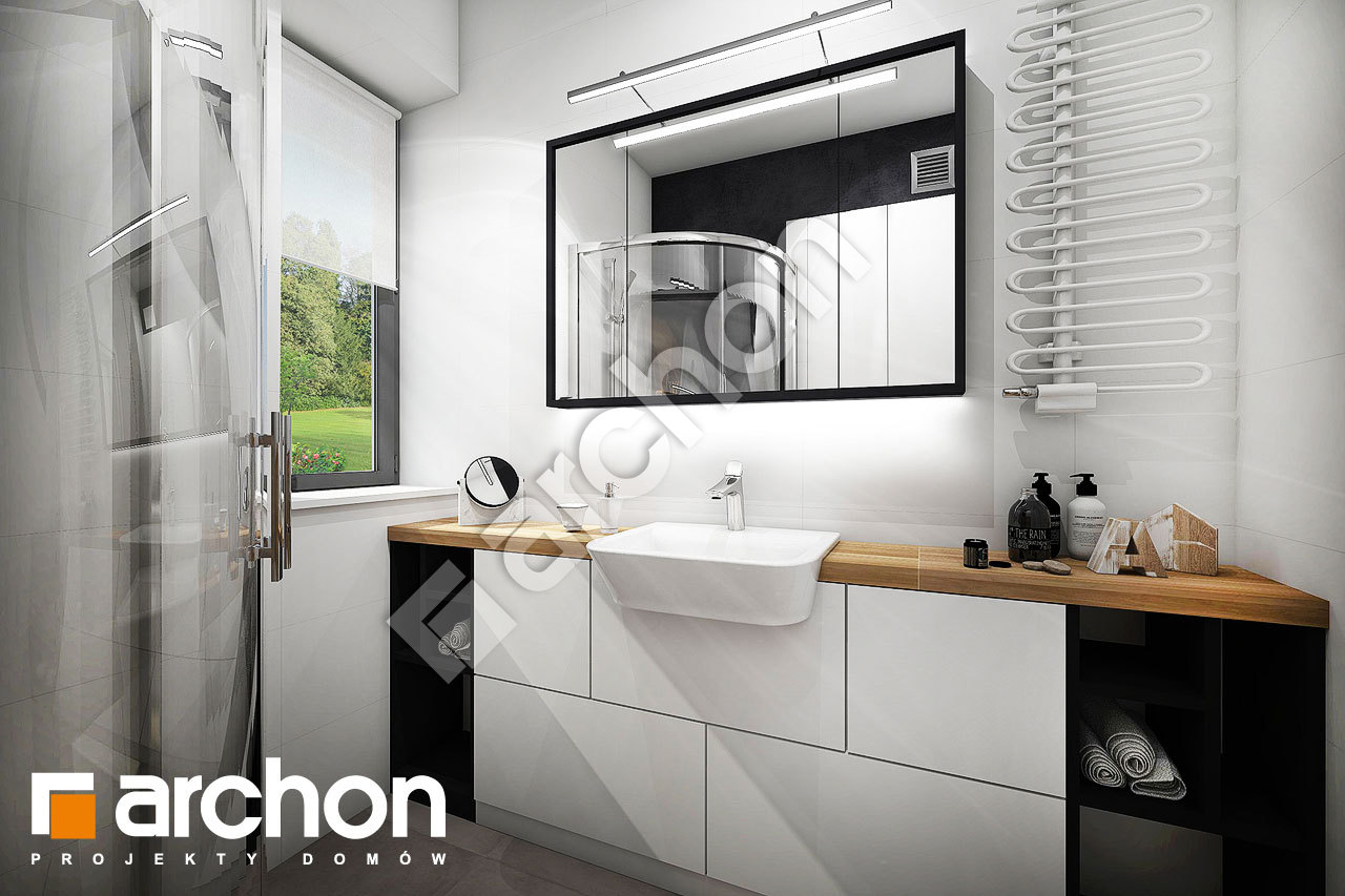 Проект дома ARCHON+ Дом в малиновках визуализация ванной (визуализация 4 вид 2)