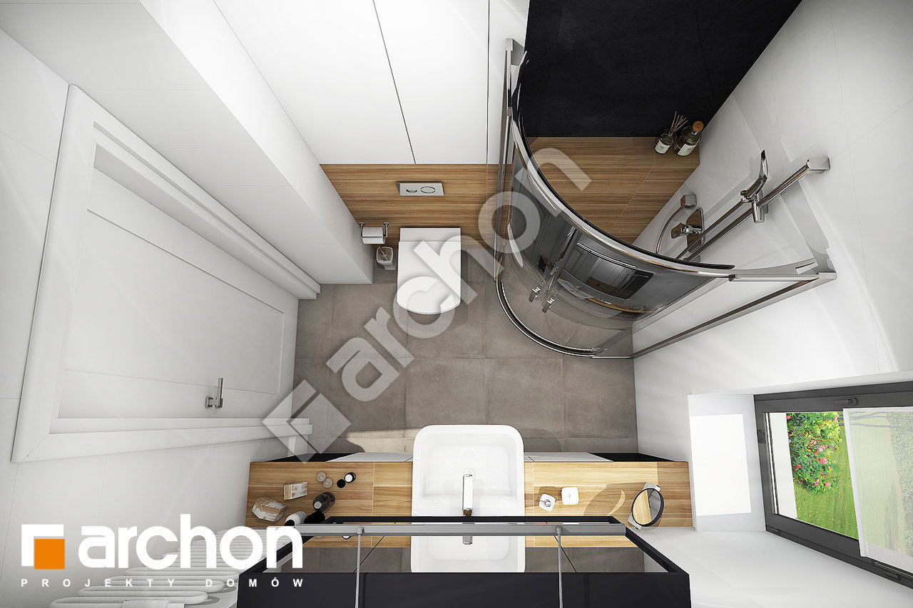 Проект дома ARCHON+ Дом в малиновках визуализация ванной (визуализация 4 вид 4)