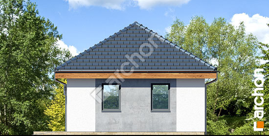 Боковой фасад Г25 - Двухместный гараж 