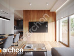 Проект будинку ARCHON+ Будинок в фіалках 19 (Р2БЕ) денна зона (візуалізація 1 від 2)