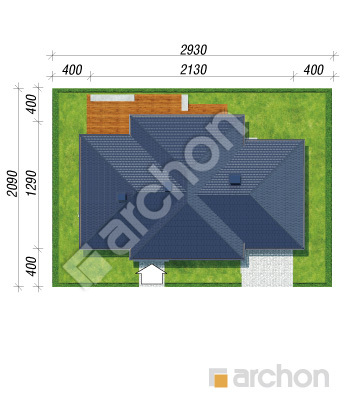 Проект дома ARCHON+ Дом в альвах (Г2Т) Ситуація