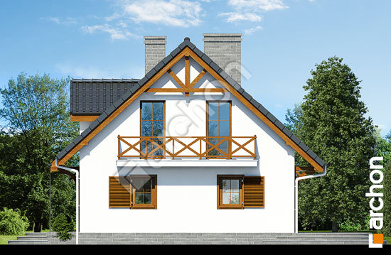 Бочний фасад Будинок в суниці 3 (П) вер.2