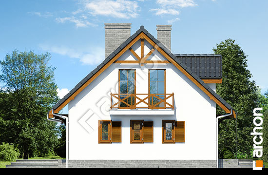 Боковой фасад Дом в землянике 3 (П) вер.2