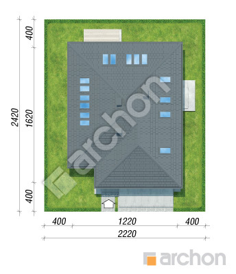 Проєкт будинку ARCHON+ Будинок в ренклодах 9 (Г2) Ситуація