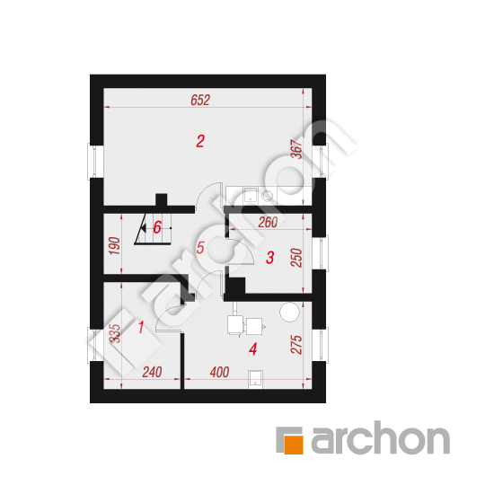 Проект дома ARCHON+ Дом под каштаном 2 (П) вер.2 План підвалу