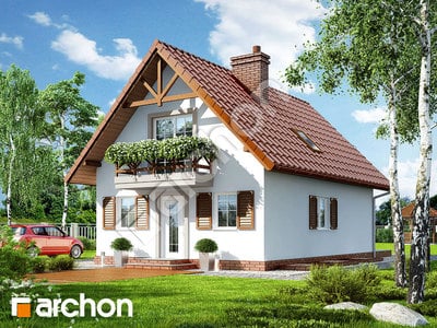 Проект дома ARCHON+ Дом под каштаном 2 (П) вер.2 