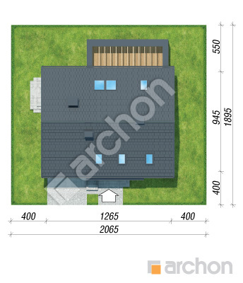 Проєкт будинку ARCHON+ Будинок в сорго 2 (Г) Ситуація