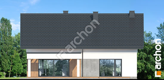 Дворовой фасад Дом в розаниях 3 (Г2)