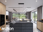 Проект будинку ARCHON+ Будинок в розаніях 3 (Г2) візуалізація кухні 1 від 2