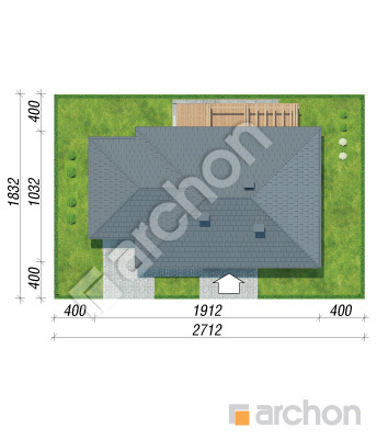 Проєкт будинку ARCHON+ Будинок під червоною горобиною (ГНА) Ситуація