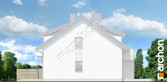 Боковой фасад Дом в клематисах 20 (БА) вер. 2