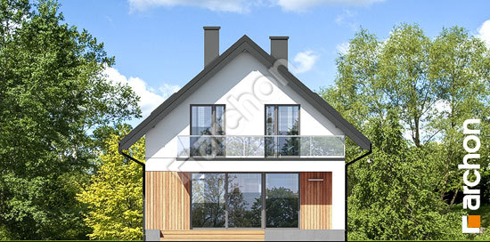 Дворовой фасад Дом в сон-траве 6