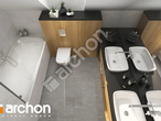 Проект будинку ARCHON+ Будинок в сон-траві 6 візуалізація ванни (візуалізація 3 від 4)