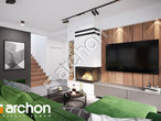 Проект дома ARCHON+ Дом в арахисах дневная зона (визуализация 1 вид 3)