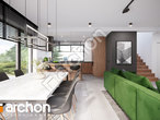Проект дома ARCHON+ Дом в арахисах дневная зона (визуализация 1 вид 4)