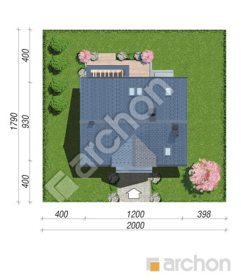 Проєкт будинку ARCHON+ Будинок в комміфорах 8 Ситуація