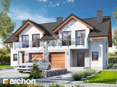 Проект дома ARCHON+ Дом в клематисах 21 (Р2) 