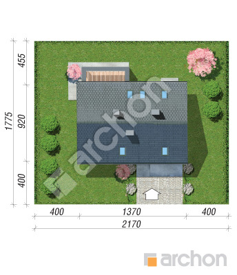 Проект дома ARCHON+ Дом в гейджее 5 Ситуація