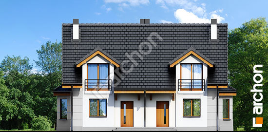 Передний фасад Дом под гинко 2 (Р2)