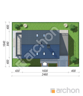 Проект дома ARCHON+ Дом в шишковиках 3 (Г) Ситуація