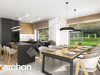 Проект дома ARCHON+ Дом в вистерии 8 (Г) дневная зона (визуализация 1 вид 2)
