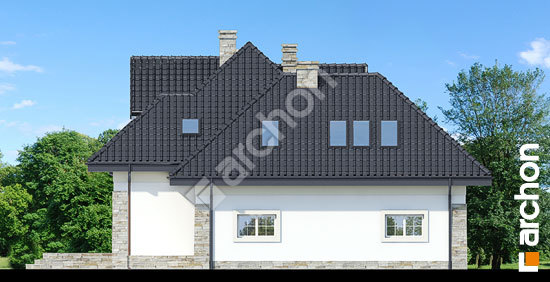 Боковой фасад Дом в гибискусе вер.2