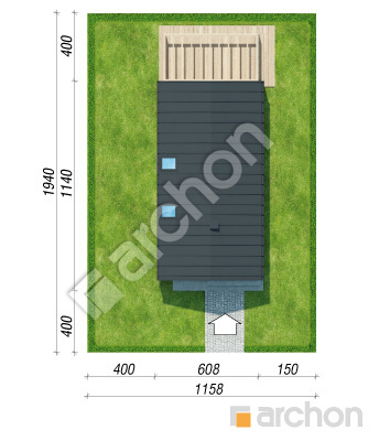 Проєкт будинку ARCHON+ Будинок в мускатах 4 (Е) Ситуація