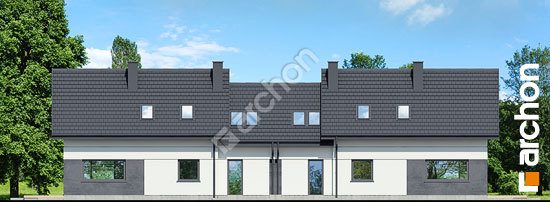 Дворовой фасад Дом в мотыльках 4 (ГР2)