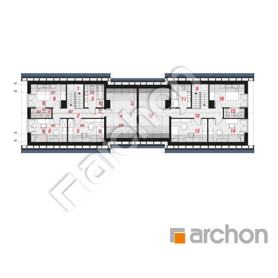 Проект будинку ARCHON+ Будинок в метеликах 4 (ГР2) План мансандри