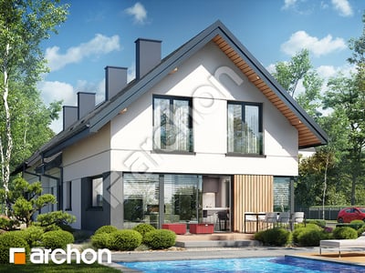 Проект дома ARCHON+ Дом в мотыльках 4 (ГР2)
