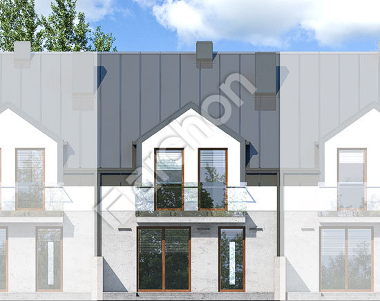 Дворовой фасад Дом под гинко 16 (ГС)