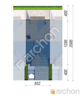 Проєкт будинку ARCHON+ Будинок під гінко 16 (ГС) Ситуація