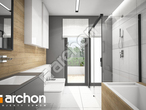 Проект будинку ARCHON+ Будинок в каландівах візуалізація ванни (візуалізація 3 від 2)