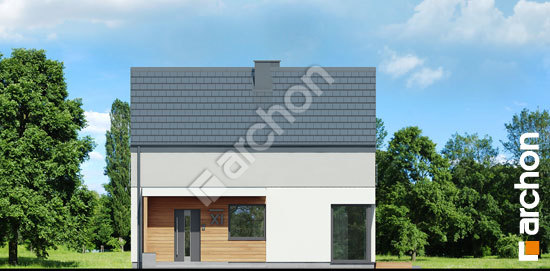 Передний фасад Дом в третомах 2