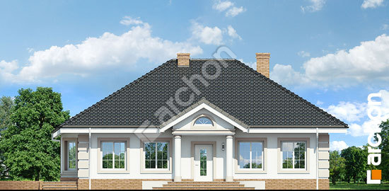 Передній фасад Будинок під червоною горобиною 4 вер.2