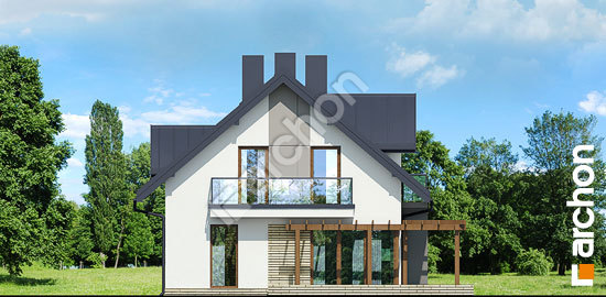 Дворовий фасад Будинок в рододендронах (Н) вер.2