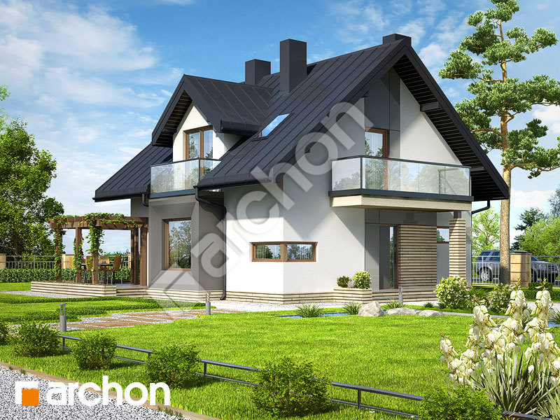 Проект будинку ARCHON+ Будинок в рододендронах (Н) вер.2 Вид 1