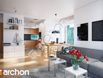 Проект дома ARCHON+ Дом в рододендронах (Н) вер.2 дневная зона (визуализация 1 вид 2)