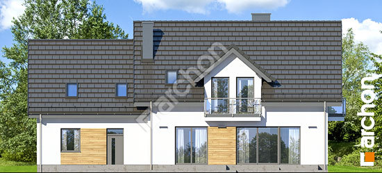 Дворовой фасад Дом в рододендронах 26 (Г2)