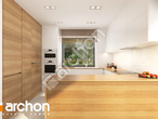 Проект дома ARCHON+ Дом в рододендронах 26 (Г2) визуализация кухни 1 вид 1